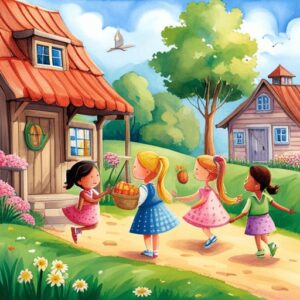 Free story about easter - Mia's Magical Easter Adventure Spreading Joy in Bunnyville
